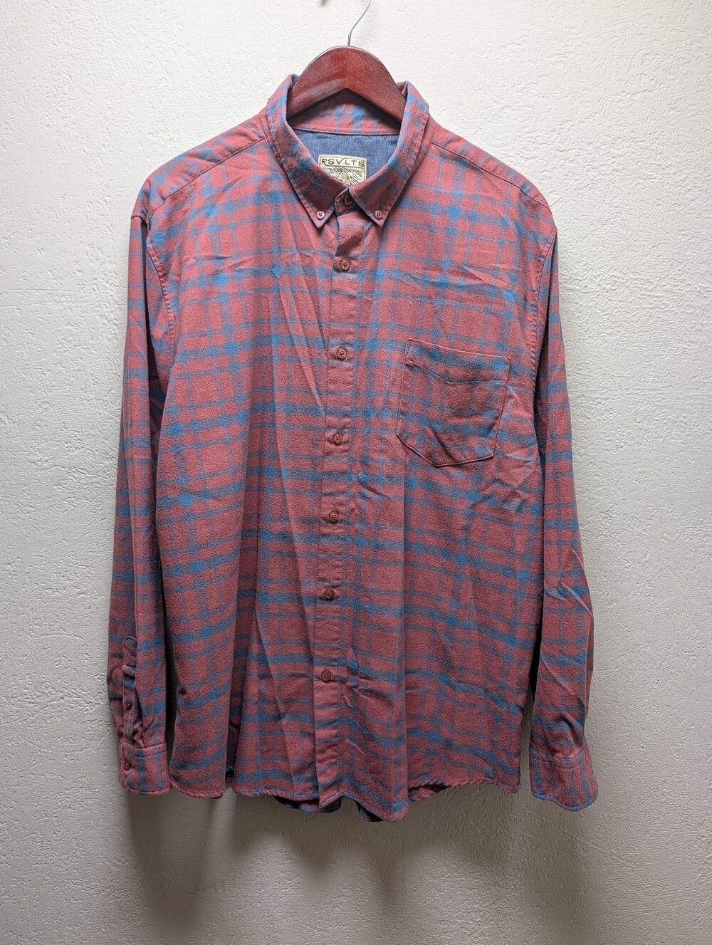 RSVLTS BorlandFlex Size XL Flannel Long Sleeve Shirt SinPlaid Outdoors Cabincore